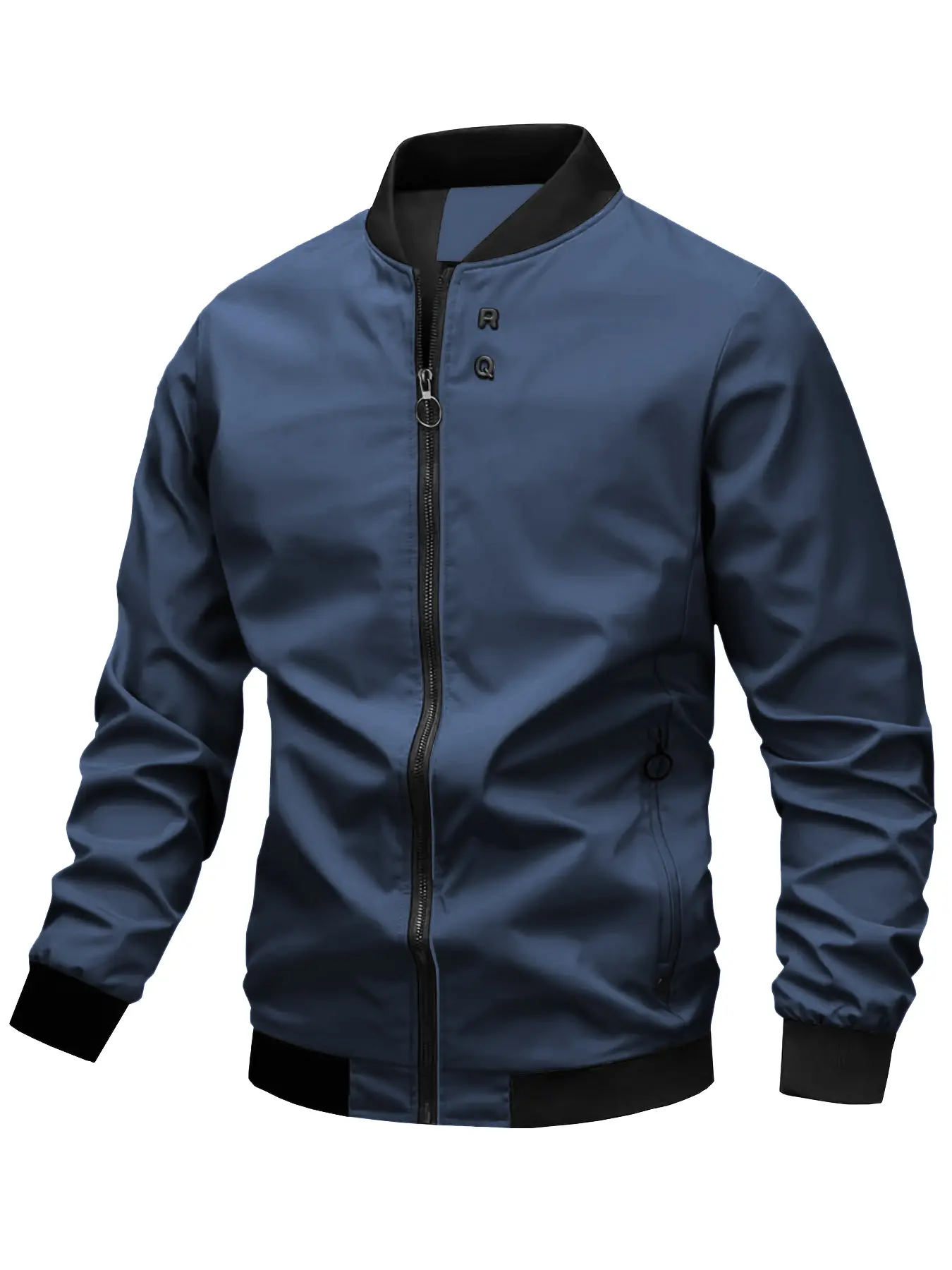 Men's Zipper Flight Jacket, Fashionable Comfortable Outerwear for All Seasons, Casual & Formal Styles, Stylish Men's Clothing, Coats, Casual Lightweight Jacket, Casual Outdoor Jacket, Everyday Jackets