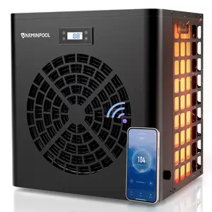 16000BTU Pool Heat Pump for Above Ground Pools, Electric Pool Heater for 5400 Gallons, WiFi Control, Energy-Saving Smart Inverter, Titanium Heat Exchanger, 110V