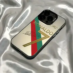 CR7 Ronaldo Football Superstar Phone Case Compatible with iPhone 16 15 14 13 12 11 Pro Max X XR XS MAX 8 7 Plus Shockproof Matte Back Cover