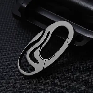 Titanium alloy mini Lightweight Keychain, simple buckle, practical for daily use.