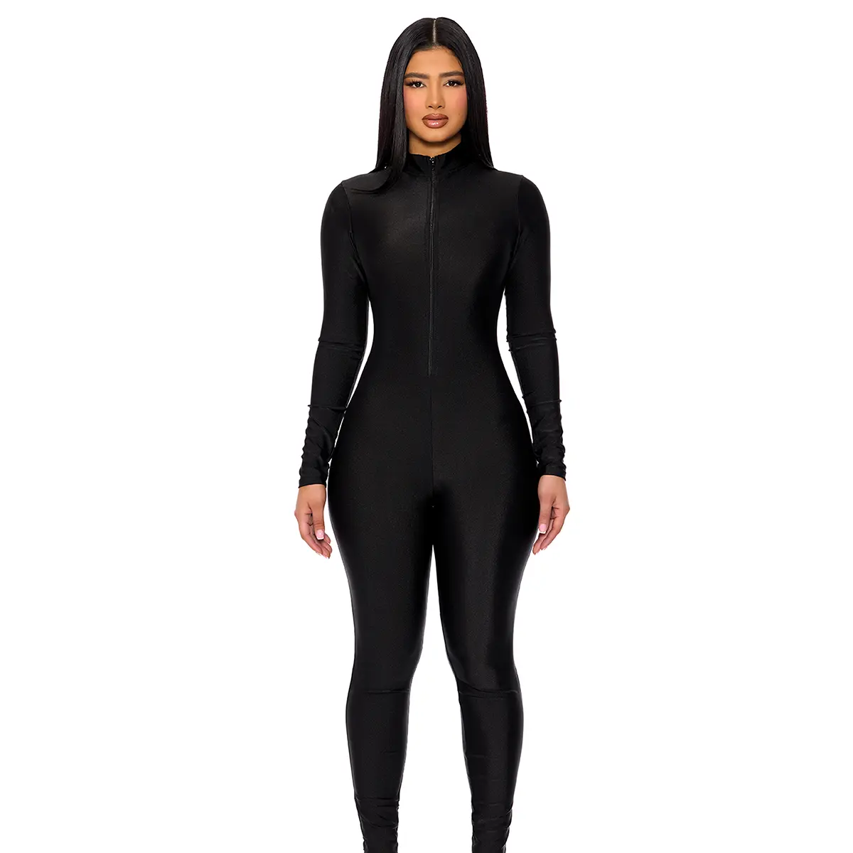 Forplay Women's Halloween Mock Neck Jumpsuit