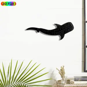 1pc Minimalist Whale Shark Metal Wall Art, Decorative Artwork, Statue Mural, Iron Craft, Perfect for Living Room, Garden, Zoo Corner Decor, Silhouette Wall Decor, Christmas Decor, Modern home decoration, Ideal Gift for Nature Lovers