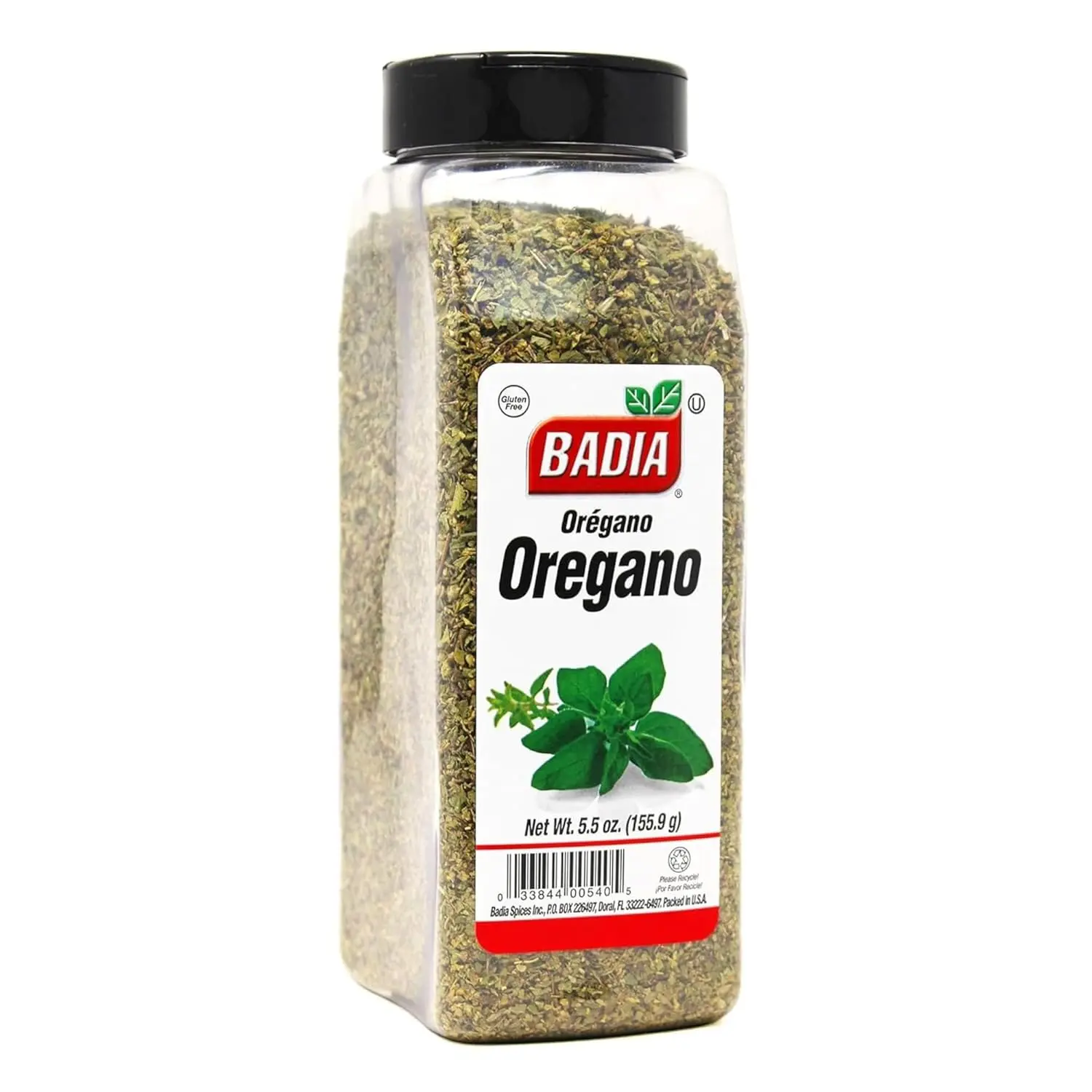 Badia Whole Natural Oregano Spice, 5.5 oz Dried Leaves - Flavorful Herb Seasoning for Aromatic Dishes, Flavor