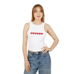 BENITO HEART, Benito Bowl Women's Micro Rib Racer Tank Top