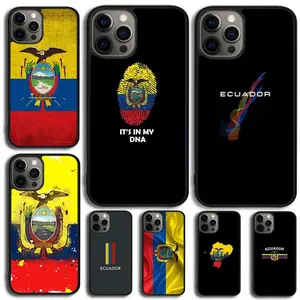 Ecuador Flag Phone Case Cover For iPhone 15 16 14 XR XS 11 12 13 Mini Pro MAX Plus