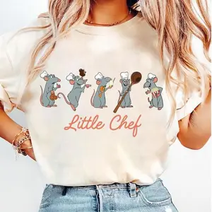 Little Chef Remy T-Shirt, Ratatouille Paris France Shirt, Ratatouille Tee, Remy Gusteau's, Vacation Trip Top Womenswear Style