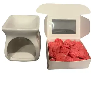 Strawberry Wax Melts with Tea Light Wax Warmer Bundle