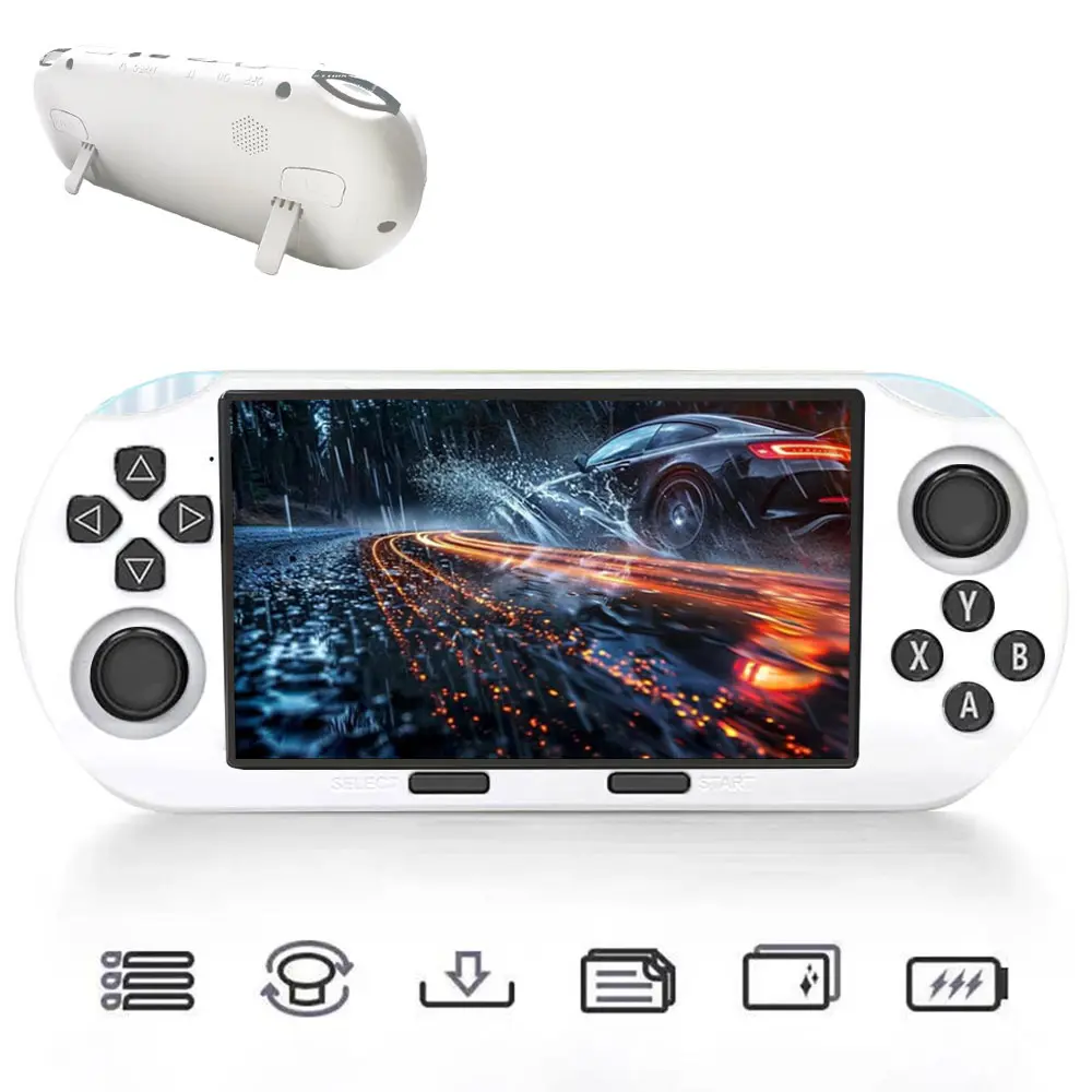 WUDS SF3000 Retro Compact Portable Digital Handheld Video Game Player, 4.5 in IPS Screen, Wireless Mini Console, Cool Gadgets Gift for Boys, Portable Digital Gaming