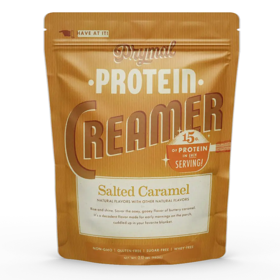 Prymal Salted Caramel Protein Collagen Creamer, Grass-Fed Beef Bone Broth Collagen for Skin and Hair, 15g Protein per Serving, Zero Grams of Sugar, No Seed Oils, Keto Friendly, Lactose-Free, 30 Servings