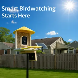 Heavy Duty Bird House Pole -  Adjustable Bird Feeder Stand with Anti-Tip Auger Anchor for Outdoors, Mounts Birdhouse,Smart Camera, Bird Buddy, Bluebird House,Weather Station