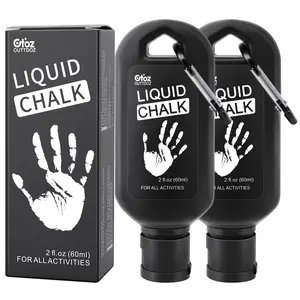 OUTTDOZ Liquid Chalk 2 Pack, 2 oz Each, Quick-Dry Grip for Weightlifting, Climbing, Gymnastics, Cross Training and Fitness