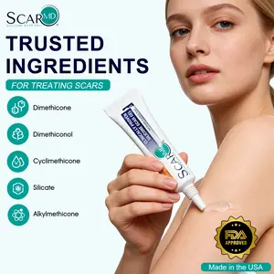 ScarMD Medical Grade Silicone Scar Gel Treatment, Fades Scars from Surgery, C Section, Cuts, Burns and More, Has Naturally Occurring Silicones and Vitamin E, Reduces Discomfort, made in USA, 6g