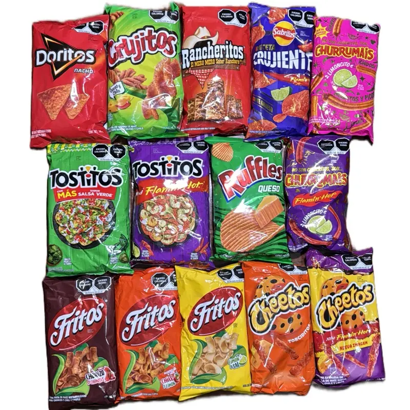 10-Pack Sabritas Barcel Mix big bag Mexican chips snacks Crispy Crunchy taco in Cheese Corn Flavor