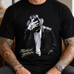 Michael Jackson King of Pop Halftone T-Shirt, King Of Pop Shirt, Michael Fan Gift