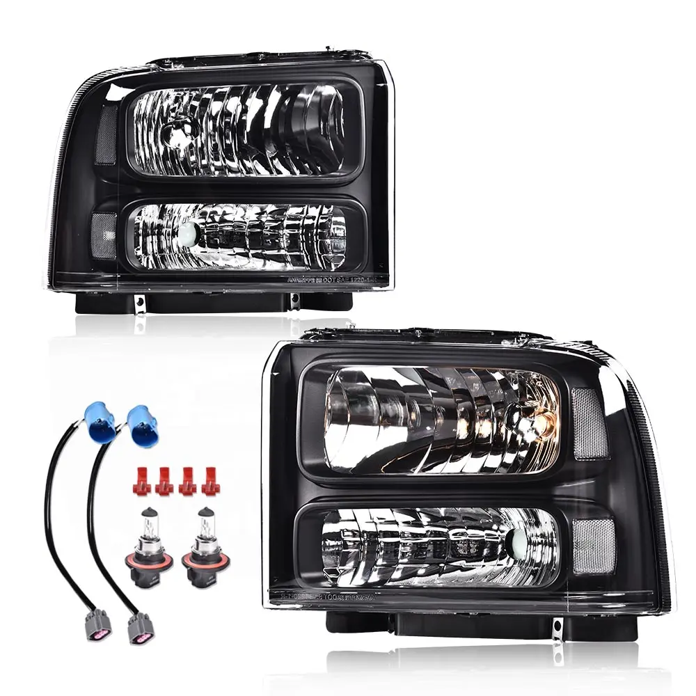LED Conversion Truck Headlights with DRL, Front LED Light Bulbs Fit For 1999-2004 Ford Super Duty F250/F350 Excursion, Led Drl Headlight