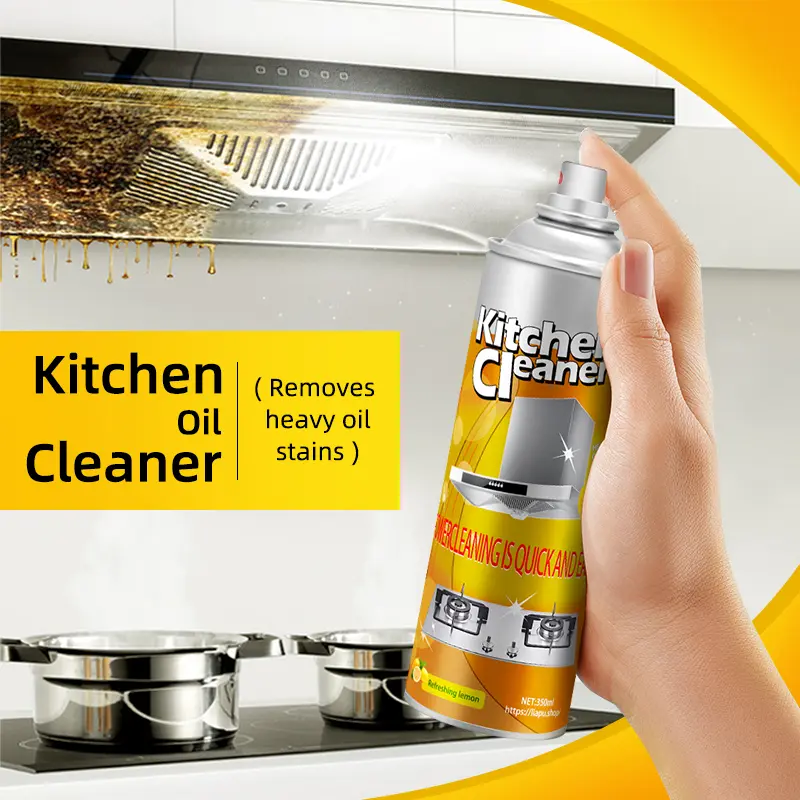 【Liapu】Non-Aerosol Multi-Purpose Anti-Bacterial Liquid Kitchen Cleaner Spray, Degreasing Heavy Oil Remover for Stoves, Ovens & Countertops, Anti-Bacterial Kitchen Cleaners, Degreasing Kitchen Cleaners