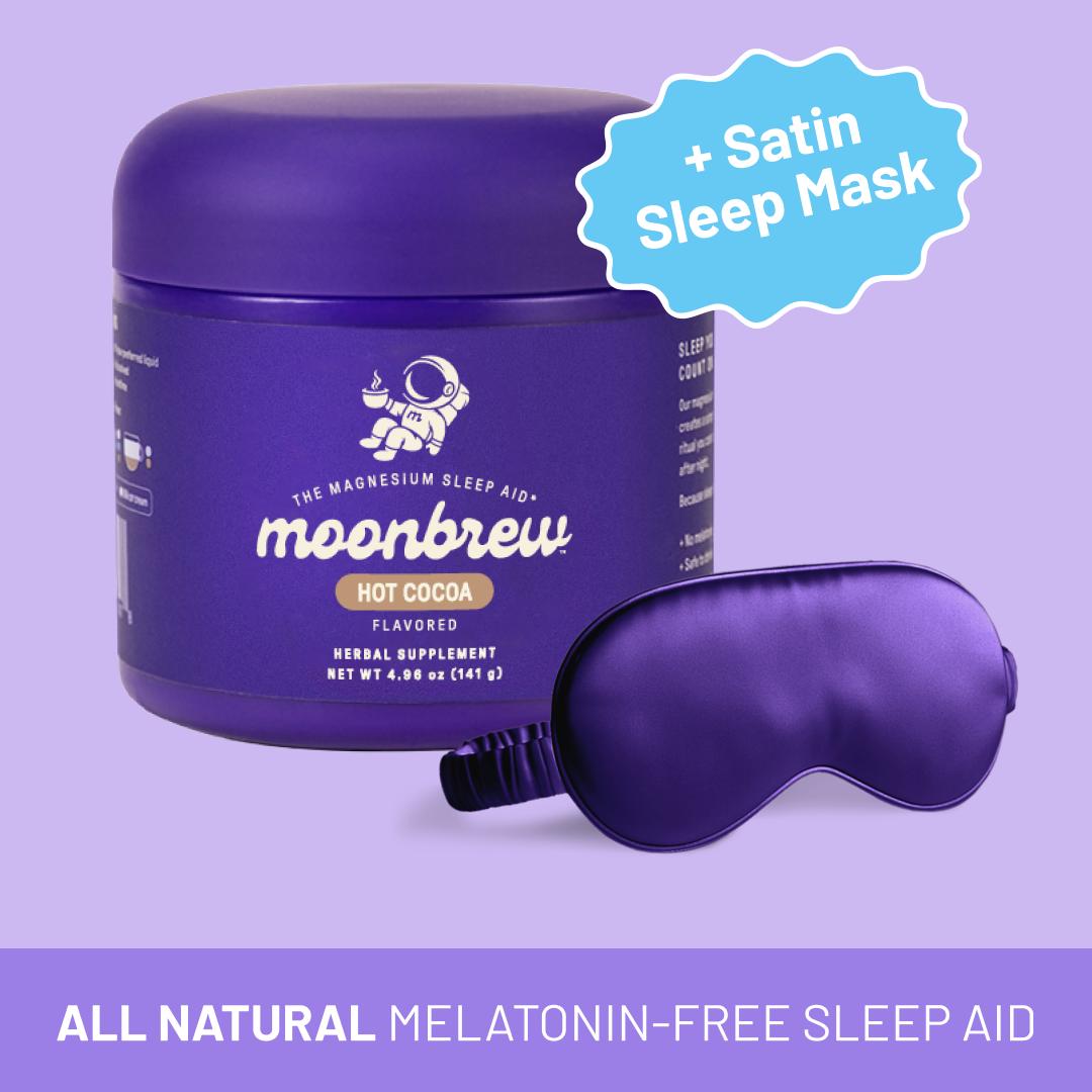 MoonBrew Sleepy Hot Cocoa – Melatonin-Free Magnesium Sleep Drink – Sugar-Free Calm Mix