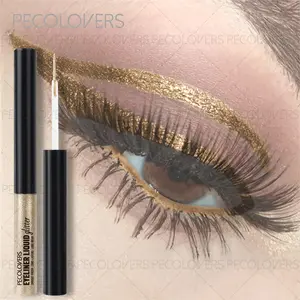 1PC Glitter  LiquidEyeliner, Long-Lasting For Daily & Party Wear,  Shimmer Eye Makeup Black And Silver, Eye Cosmetic, Liquid Eyeliner Pen