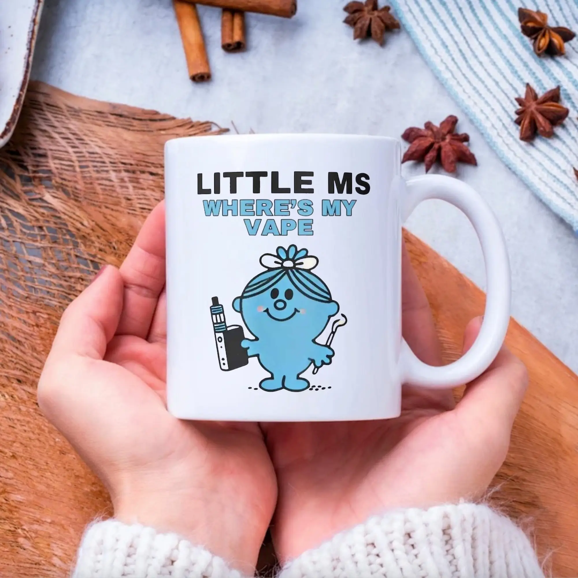 Little Miss Where's My Vape Funny Mug, Perfect Gift for Family Friends  Relatives Students, Ideal for Milk Tea Coffee Drinks, Festive Present Idea 