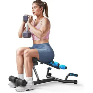 Deep Squat Machine for Women, Adjustable Glutes Trainer Machine, Core & Leg Exercise, Push Up Workout Equipment at Home Gym