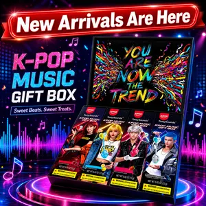 AMOS K-Pop Music Gift BoxTastySounds – Bone Conduction Audio Lollipop Candy, Listen Through Your Mouth, Fun Tech Candy Set with Multiple Flavors, Unique Party Gift