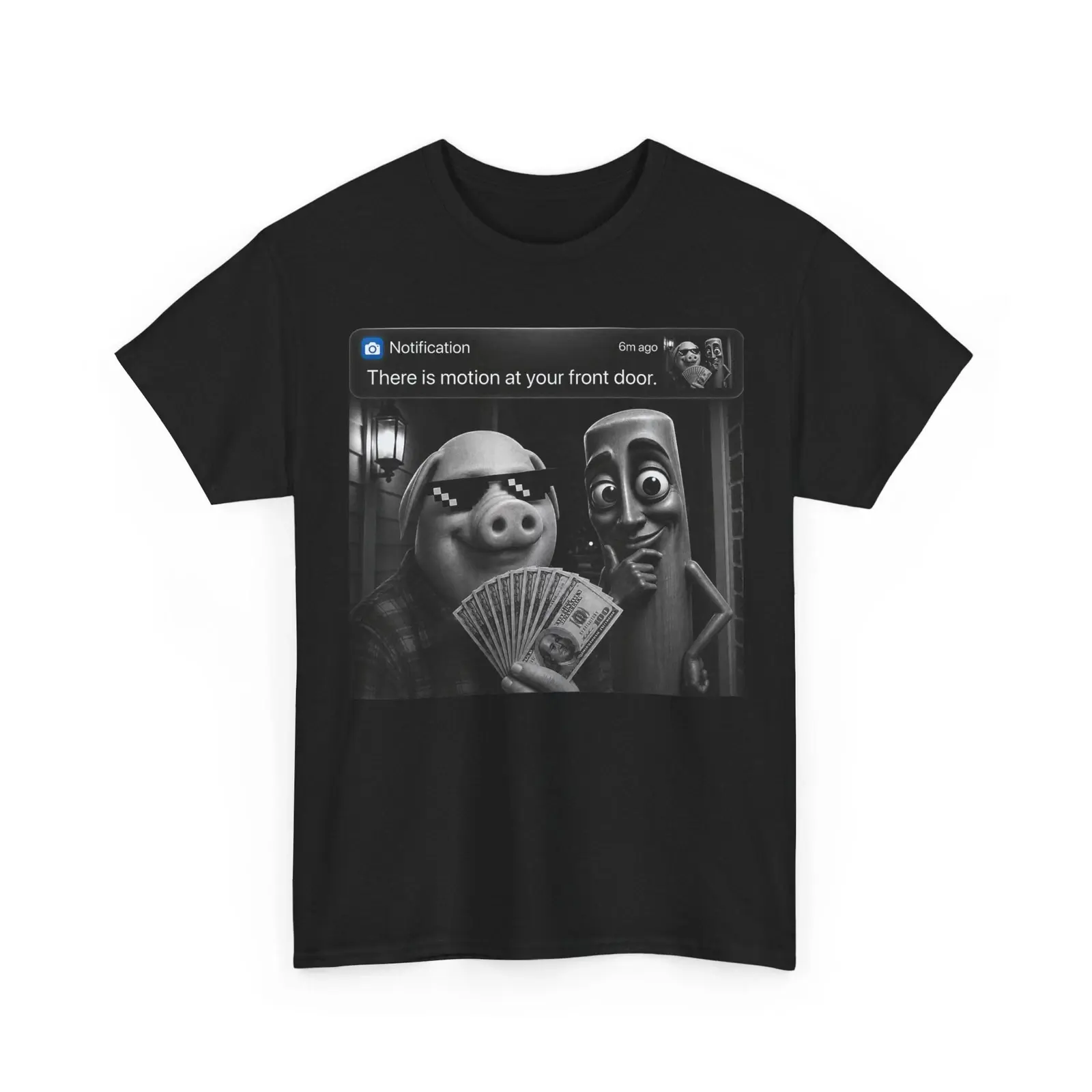 Brainrot Shirt, Tung Tung Tung Sahur John Pork Meme Brainrot Kids Shirt