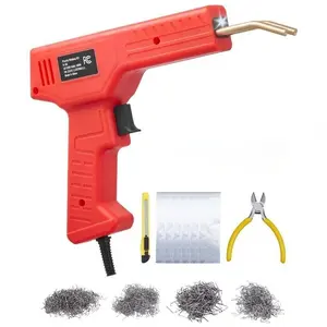 Handheld Plastic Welding Repair Tool with 200PCS Staples & Ergonomic Grip, Automotive Maintenance Tool for Vehicle Car Bumper & Dashboard Repairs, Automotive Maintenance Tools