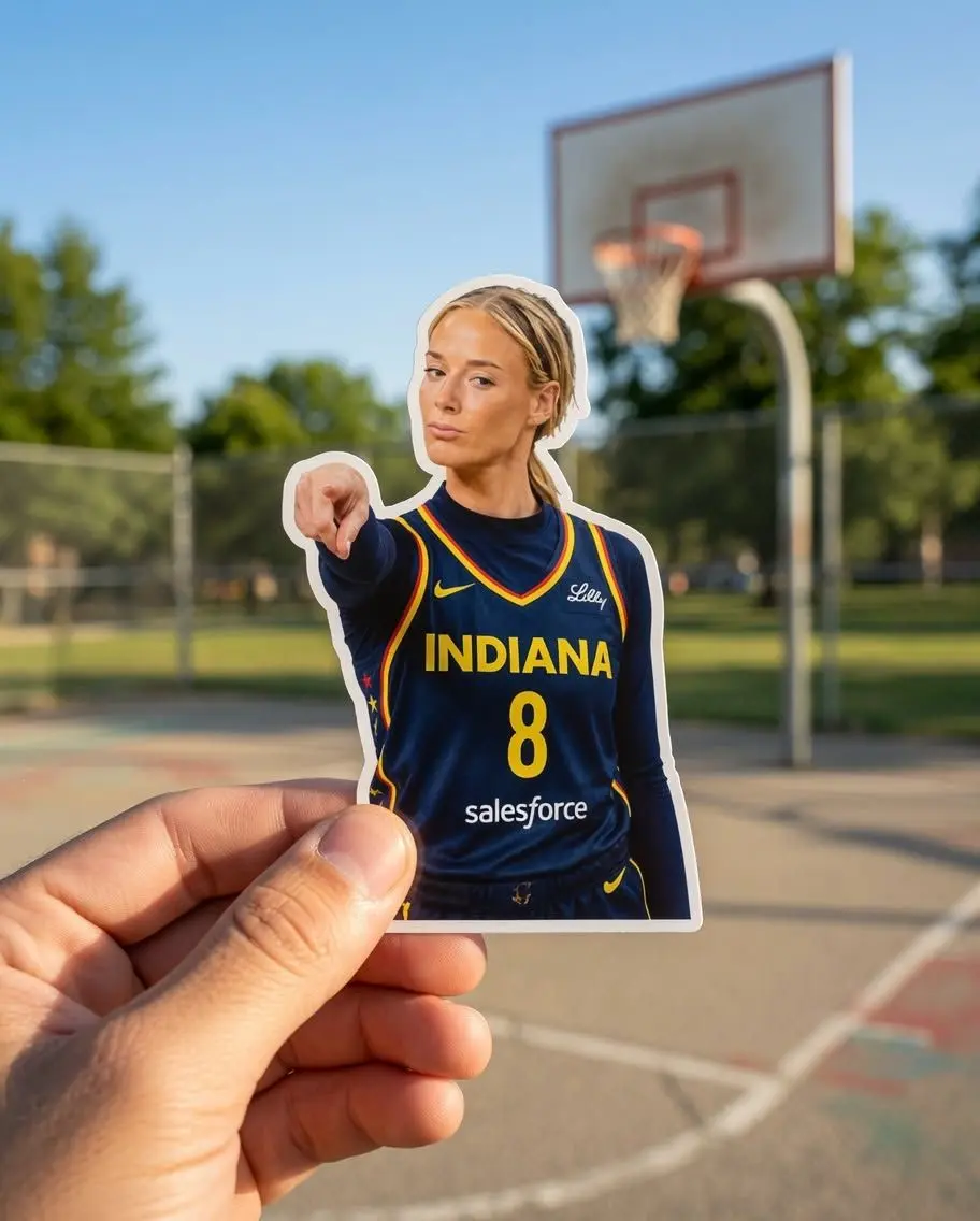 Sophie Cunningham Sticker, Sophie Basketball Point Guard Sticker Magnet, Funny Basketball Fan Decal, Athlete Gift, Waterproof Sports Sticker