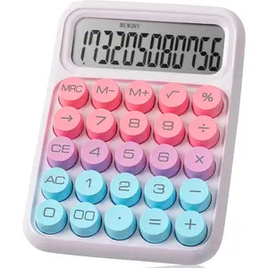 - Mechanical  Calculator, 12 Digit Large LCD Display, Colorful with Big Buttons, Mechanical  Calculator for , School, Office