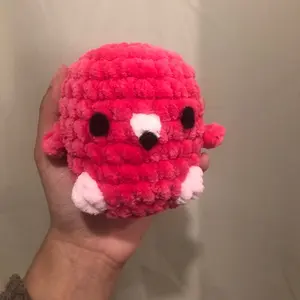 Crochet mini flamingo