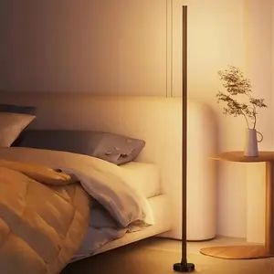 Smart RGB LED Floor Lamp, USB Powered Modern Floor Lamp with APP Control, Dimmable Ambient Light for Living Room, Bedroom, Game Room, Home Decor, Modern Mood Lighting