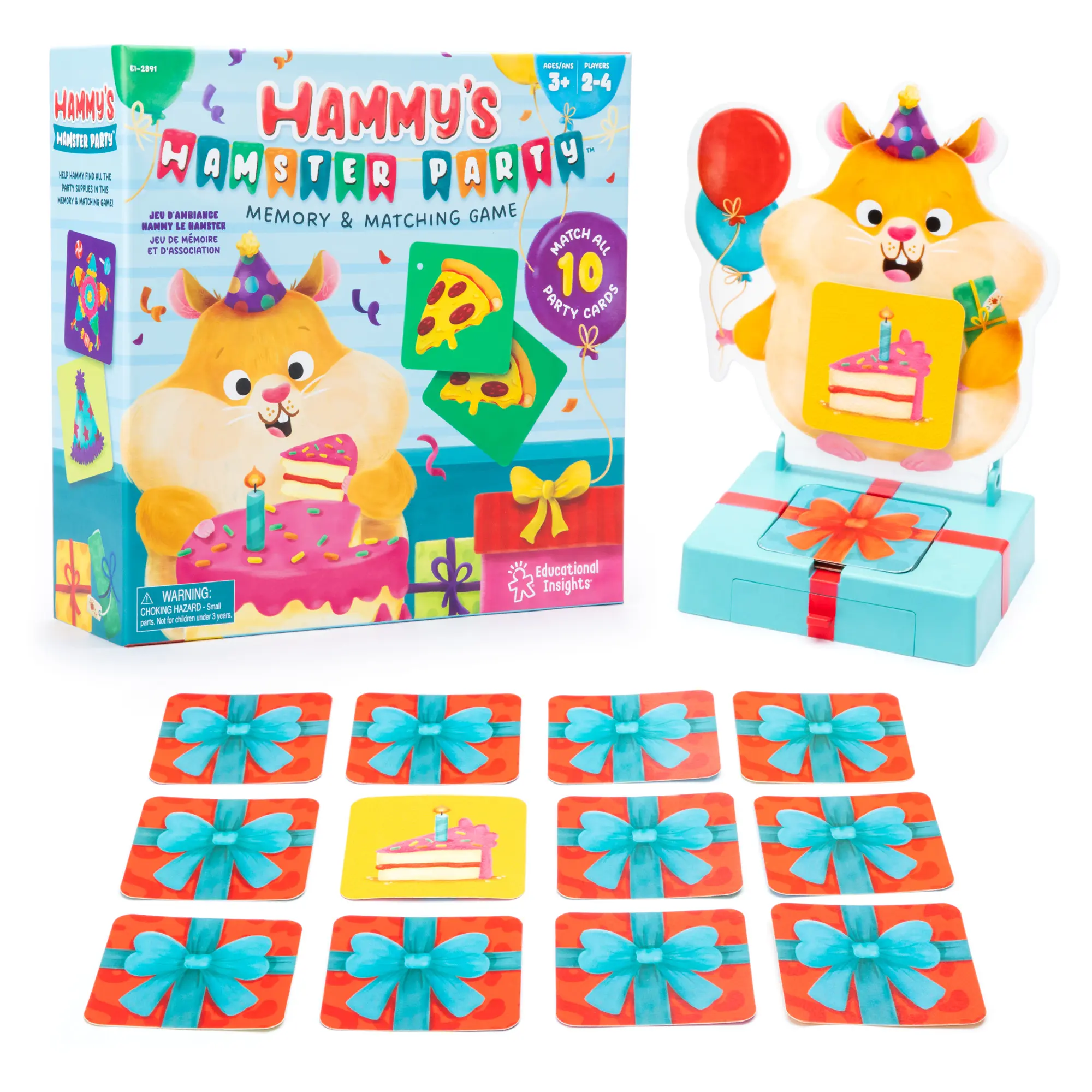 Educational Insights Hammy's Hamster Party Memory & Matching Game, Ages 3+