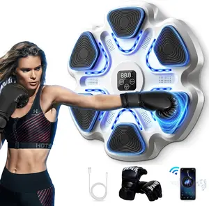 Music Boxing Machine with Gloves for Adults Boxing Machine Wall Mounted Music, Smart Connection Boxing Equipment for Home and Gym, Training Machine with Electronic Wall Mounted