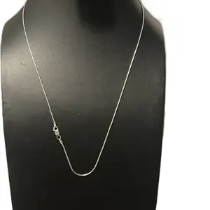 Elegante cadena de plata 925 estilo cola de rata de uso diario 20 pulgadas 3 mm perfecta para un obsequio de cumpleaños