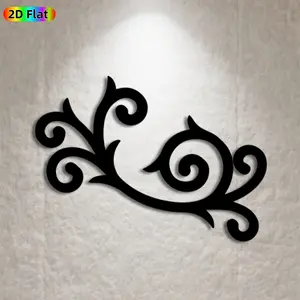 1pc Scrollwork Metal Wall Art, Intricate Scrollwork Statue Mural, Ideal Gift for New Year, Christmas, Art Deco Enthusiasts, Rust-Resistant Metal Wall Decor Wall Sculptures, Perfect for Home Wall & Garden Fence, Exquisite Indoor Outdoor Decor