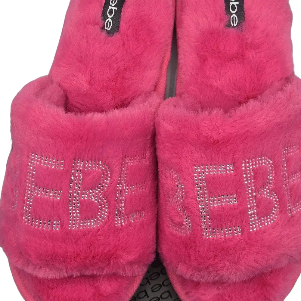 Women's Slippers Size 9,memory foam insoles comfort indoor and outdoor sole,Faux fur, by Bebe