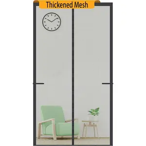 Upgraded  Screen Door Thicker 250g/m2 Reinforced Mesh,36  ,Door Screen  Closure for Single Door,Heavy Duty Door Net Screen with ,Fit Doors to 36 x 80 Inch,Black