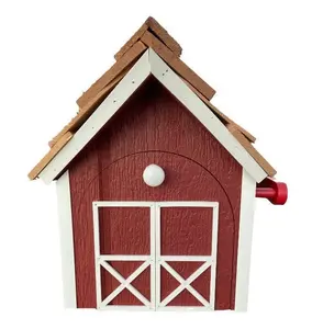 Barn Mailbox | Rustic Wood Mailbox | Amish Wooden Mailbox