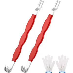 2 count Automotive Terminal Connector , Universal Dual- Electrical Disconnect Pliers for  Wire Harness, Safe Depinning Tool with Gloves