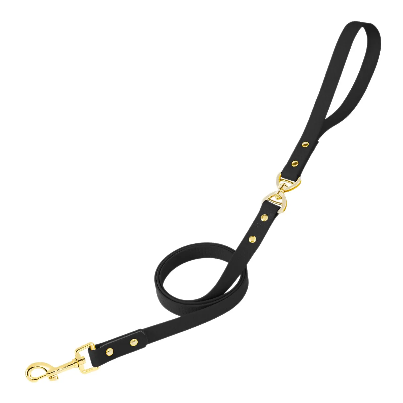 PetBonus Gold No-Tangle Waterproof Dog Lead - 5 FT Strong, Stain-Resistant, Odor-Proof, Non-Slip Easy-to-Clean Lead for Small-Medium Dogs, Hiking & Training, Fashionable Colors, Outdoor Adventures, Walking