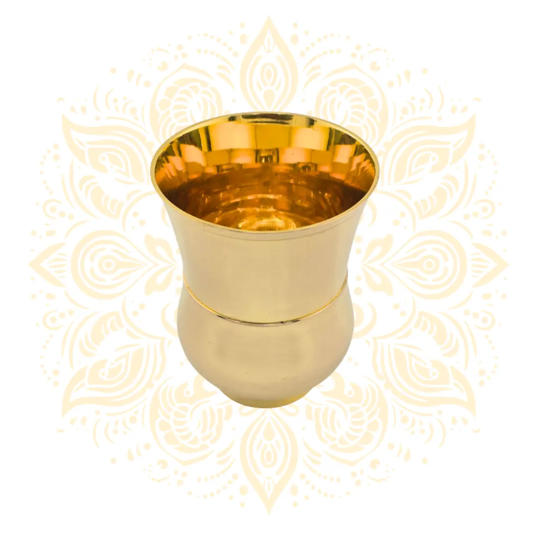 Brass Water Cup 4" Traditional Tumbler