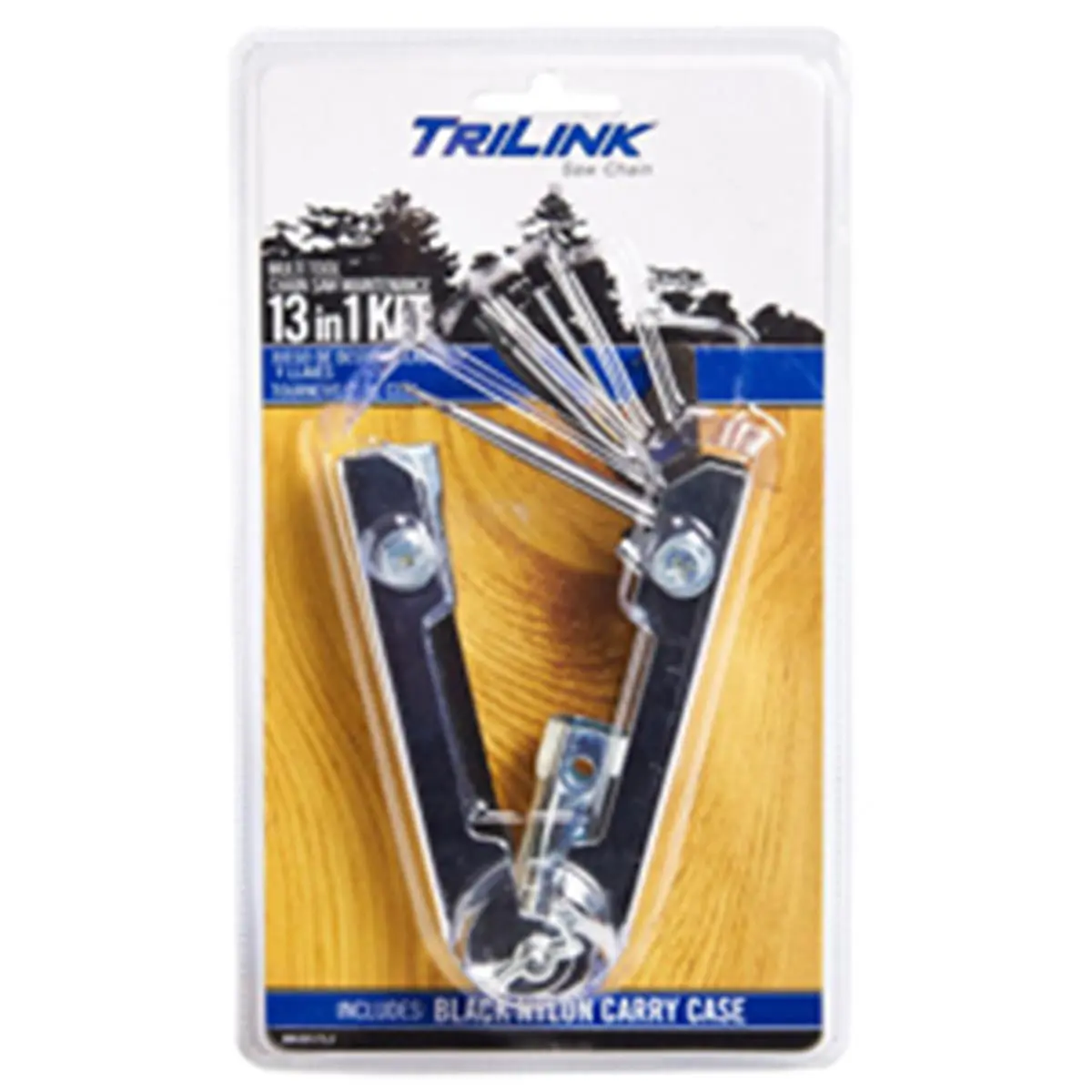 Trilink MK001TL2 13-in Chain Saw Multi-Tool Kit - Durable Metal Parts, Inches Measurement Compatibility