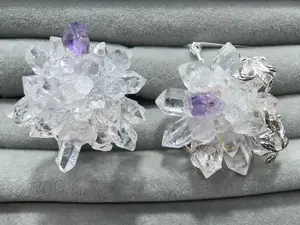 Wen(8725)gc.Herkimer Diamond DIY Flower
