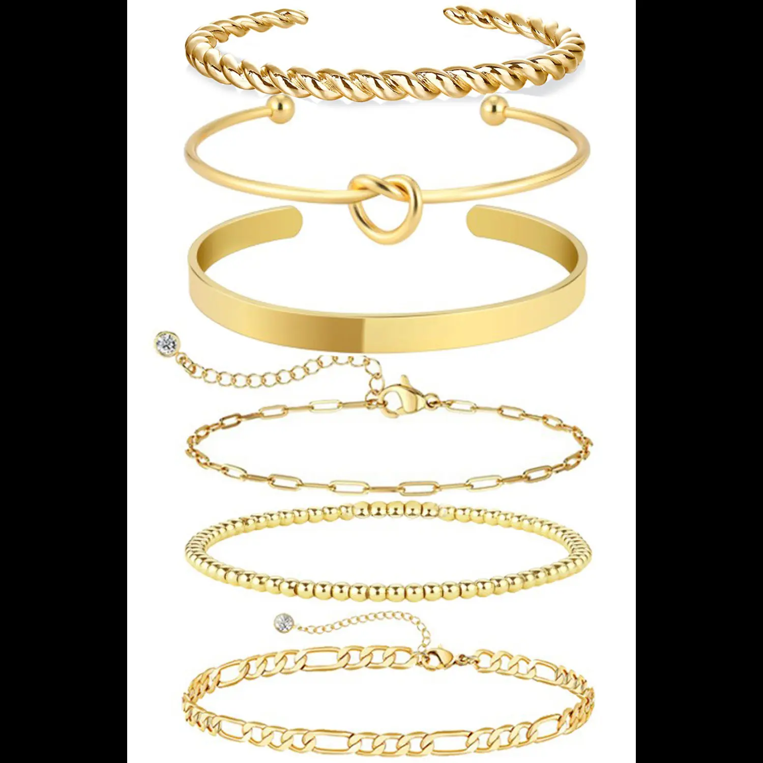 Fried Dough Twists bracelet six piece se