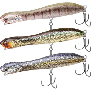 PoPobait with BKK Hooks  Top Water Plopper Fishing Lures for Bass Walleye Pike Catfish Musky Perch Floating Lure Freshwater or Saltwater Amazing Teasers Gifts Family