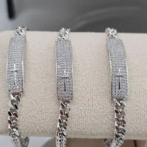 (80)  silver bracelet XP quality.   7.5 inch..