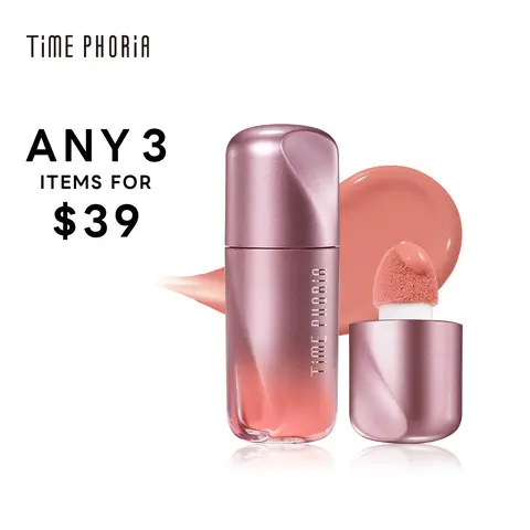 [Any 3 items]TIMEPHORIA Flawless Dewy Liquid Blush, 5g Lightweight Topical Cosmetic - Affordable Coral Youth Color Correction Cheek Makeup for Sensitive Skin