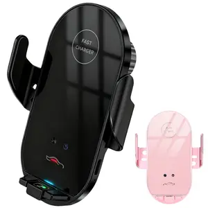 Wireless Car Charger, Auto-Clamping Car Mount 15W/10W/7.5W Fast Charging Air Vent Car Phone Mount Stand Holder, Universal Compatible with iPhone 17/16/15/14/13/13 Pro/12 Pro Max/12 pro/12 Series Samsung Galaxy Series