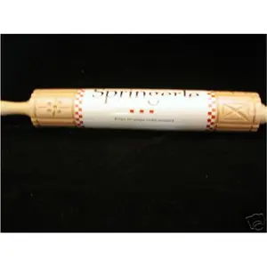 212 MAIN Engraved Traditional Springerle Rolling Pin - 465 Model, 17.75 in Length, Kitchen Bakeware Baking Supplies Utensil