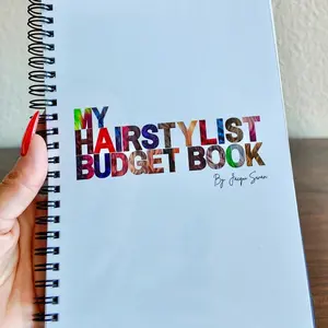My Hairstylist Budget Book. Finance organizer. Planner Notebook Spiral Bound Planner Finance Checklist Organizer Office Stationery Supplies